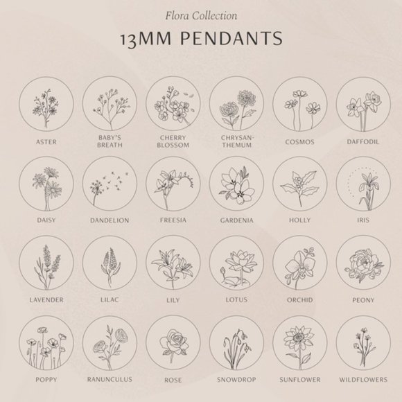 Lotus July Birth Flower Plant Gift Charm Necklace - Picture 9 of 14